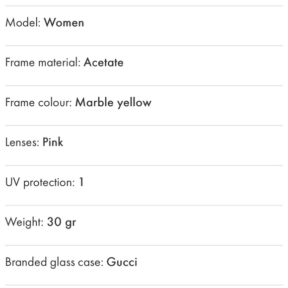 ⚡️GUCCI Yellow Cat-Eye Sunglasses, NWT! Fancy, retro inspired look $595 Retail 💛 - Picture 6 of 16